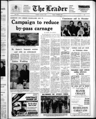 cover page of Dromore Leader published on January 26, 1984