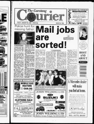 cover page of Garstang Courier published on January 26, 1996