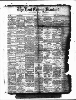 cover page of Kent County Standard published on November 23, 1888