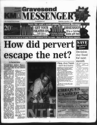 cover page of Gravesend Messenger published on December 1, 1999