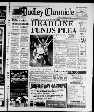 cover page of Dudley & District Chronicle published on December 10, 1999