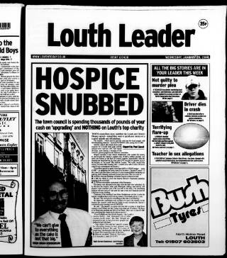 cover page of Louth Leader published on January 28, 2004