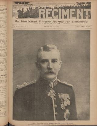 cover page of The Regiment published on December 22, 1900