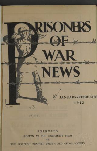 cover page of Prisoners of War News published on January 1, 1942